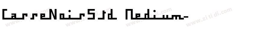 CarreNoirStd Medium字体转换